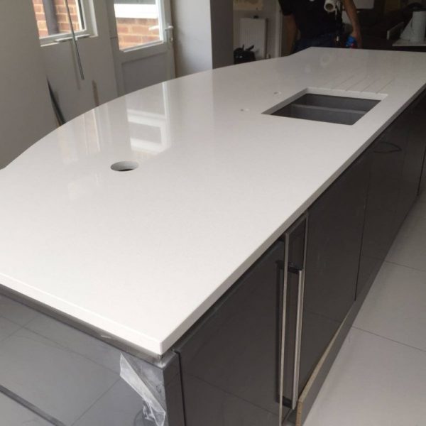 Bianco De Lusso Urban Quartz & Island - Rock and Co Granite and Quartz ...