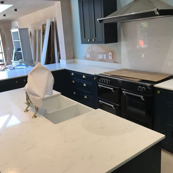 White Carrera- Peterborough - Rock & Co Granite and Quartz Worktops